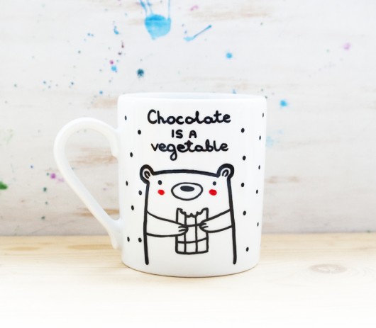 Chocolate is a vegetable - kubek z Msiem  miamilu