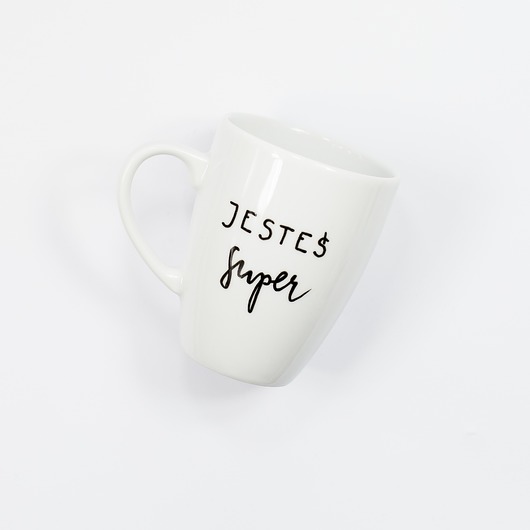 Kubek z uchem *JESTEŚ SUPER* Magic Mug