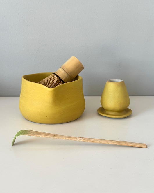 kubki Zestaw do matcha (matchawan + stojak)