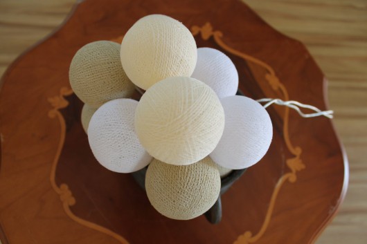 Cotton Ball Lights  Perłowe 35 kul cottonove love