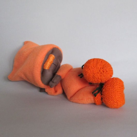 Marchewek-przytulanka handmadowo