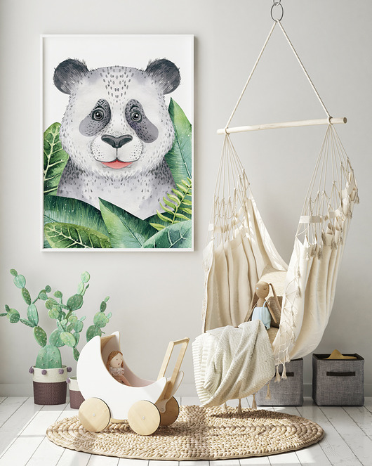 Panda - plakat dla dzieci HOG STUDIO