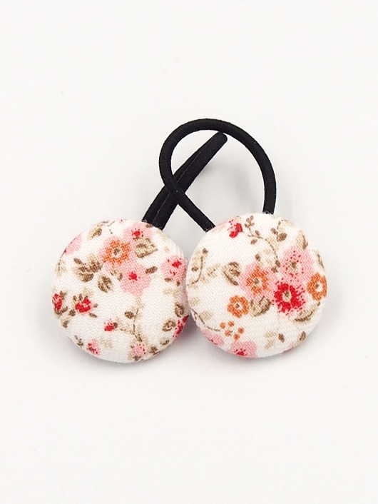 ozdoby do włosów dla dzieci Gumeczki do włosów w kwiatuszki FLORENCE PINK