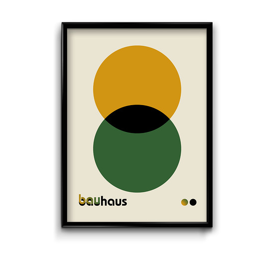 plakaty Plakat Bauhaus Green No.1