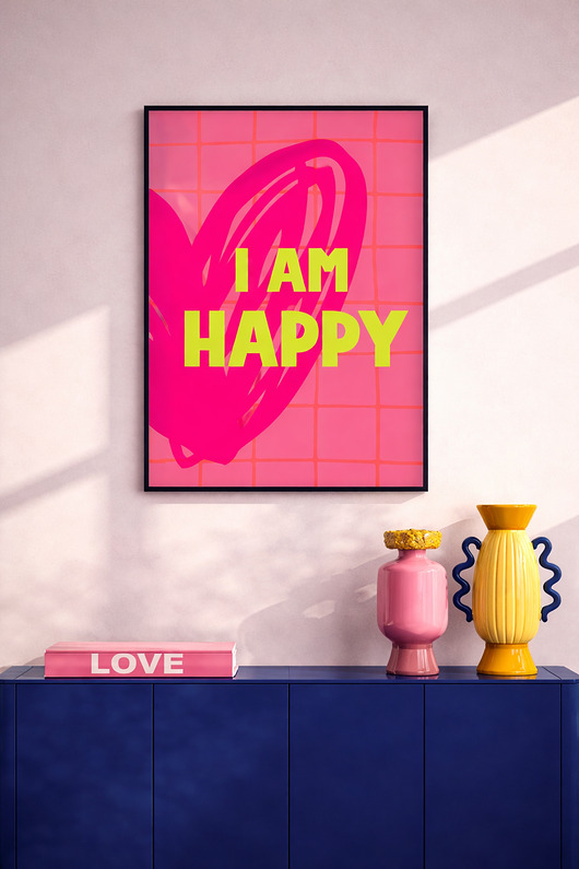 plakaty Plakat  I am happy