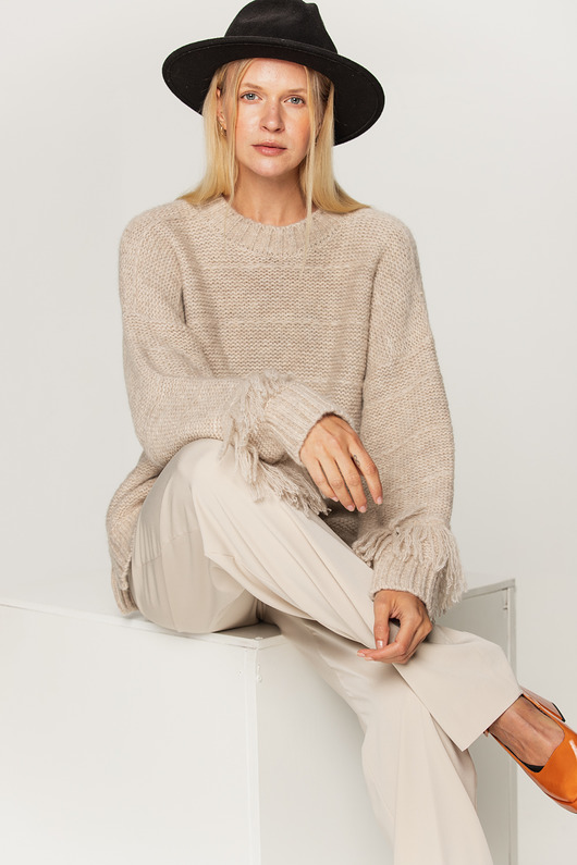 swetry damskie  Sweter Elena - Beige