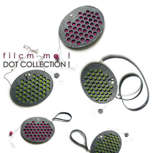 dot collection ! 5 in one ! felt label