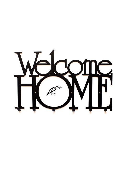 Wieszak na ubrania Welcome Home Dekoracja Ozdoba ArtSteel
