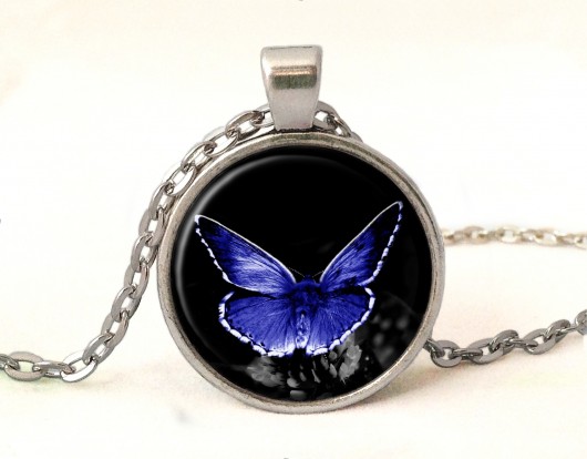 Medalion NIEBIESKI MOTYL EGGinEGG