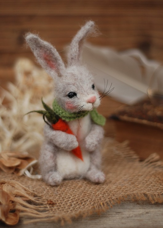 figurki i rzeźby Królik z marchewką