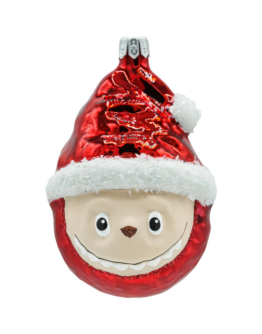 ozdoby choinkowe Bombka choinkowa: Labubu w czapce Mikołaja: czerwony mat