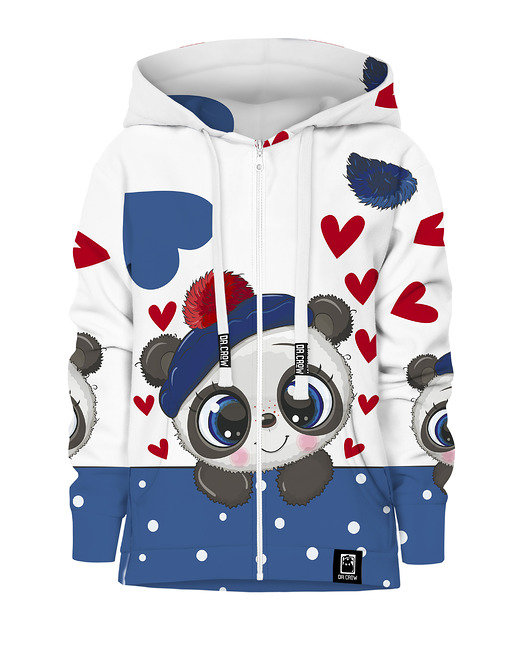 bluzy dla chłopców Bluza Zamek Chłopiec DR.CROW Panda