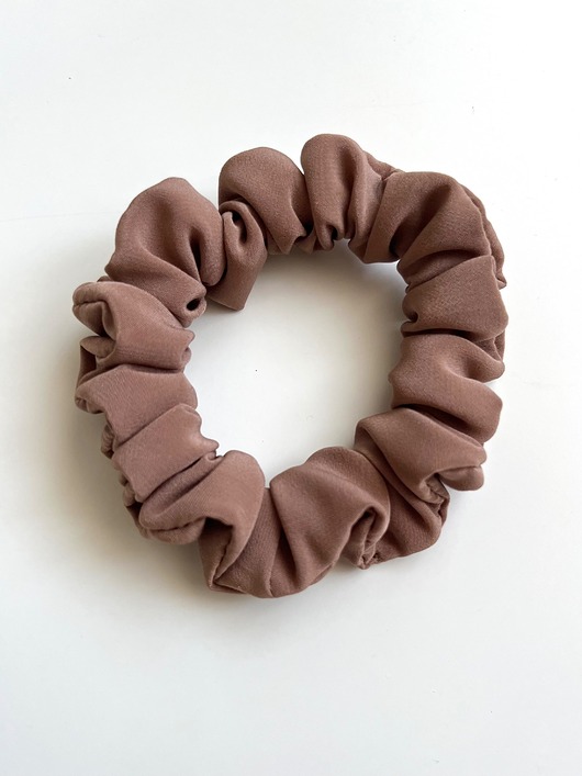 gumki do włosów Gumka do włosów Scrunchie Cappuccino mini 8 cm średnicy