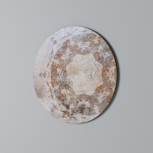 obrazy EARTHY ELEGANCE Obraz okrągły 69cm - dekor dębu