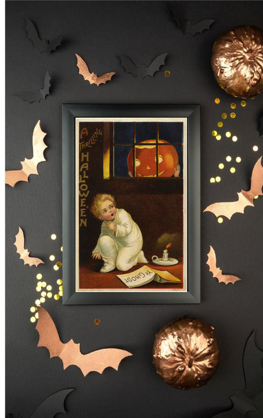 grafiki i ilustracje PLAKAT dekoracja Halloween vintage