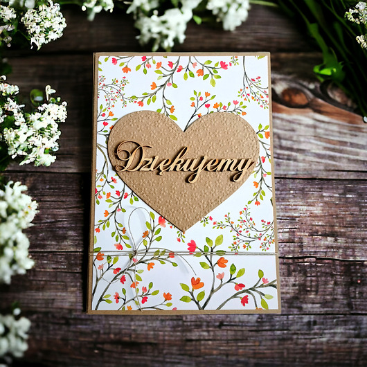 kartki scrapbooking Kartka A5 z Twoimi życzeniami :: DZIĘKUJEMY - podziękowanie