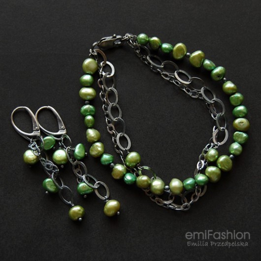 Zielone perełki MAREMI Jewelry