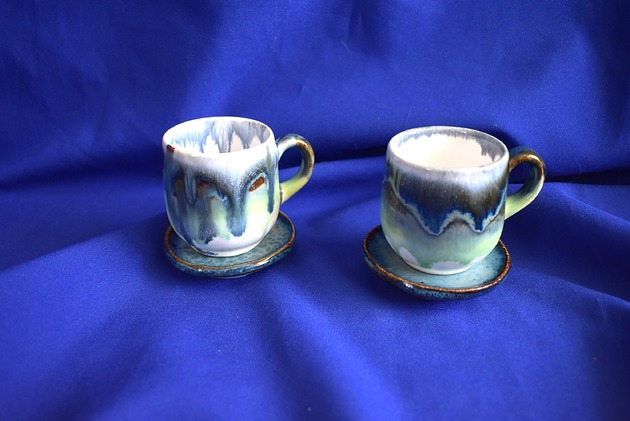 filiżanki Filiżanki ceramiczne morskie 2