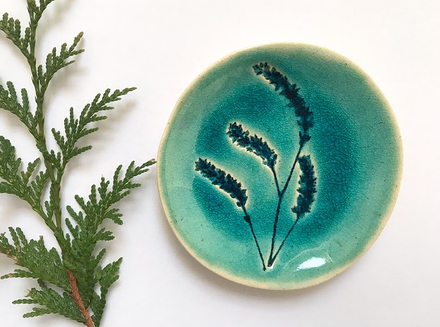 patery i talerze Talerzyk organiczny w turkusie