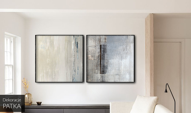Abstrakcja - Komplet Grafik - 2 sztuki Dekoracje PATKA Patrycja Kita