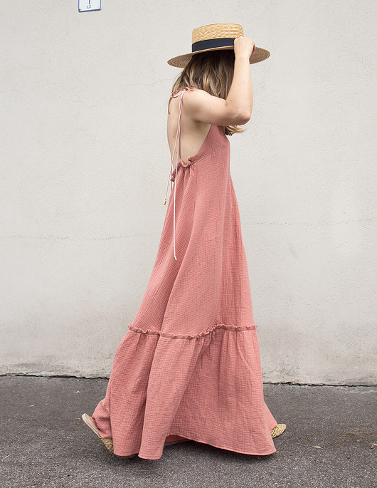 sukienki maxi damskie cocoon sukienka HAWANA salomon