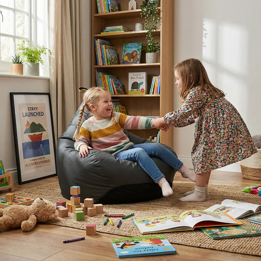 pufy do siedzenia Puf TIPI OSKAR PEREK grafitowy