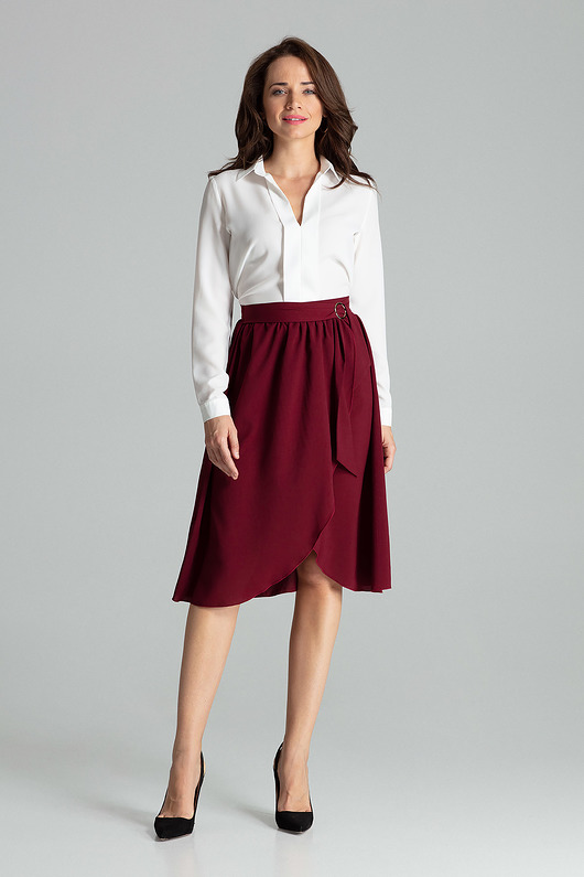  Spódnica L060 Bordo  Lenitif