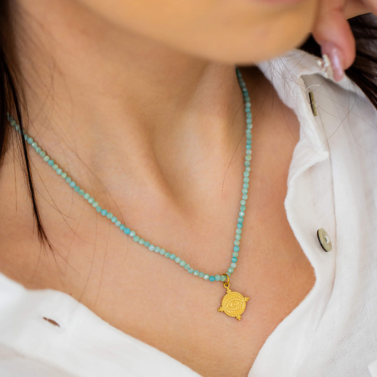 chokery Choker z amazonitu