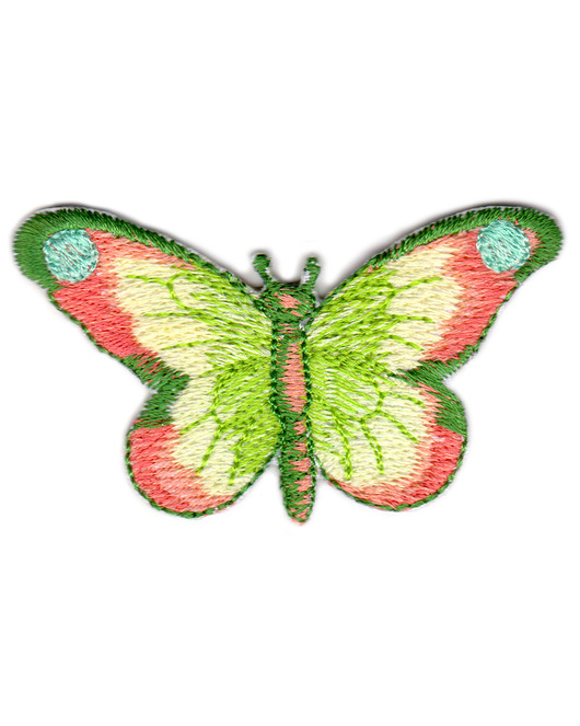 naszywki na ubrania Naszywka naprasowanka MOTYLEK termo haft dla dzieci 6,5x3,7cm