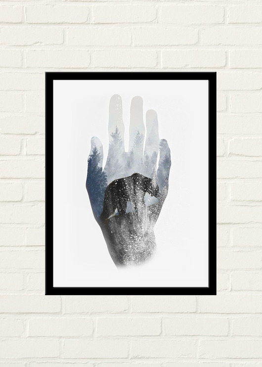Hand Bear Plakat 30x40 GAU Home