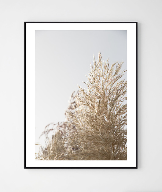 Plakat z motywem roślinnym ROŚLINA/ No.4 Szare Kropki