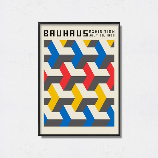 plakaty Bauhaus Art Exhibition Poster