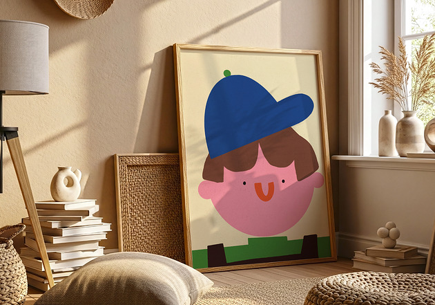 plakaty Plakat Chłopiec w czapce