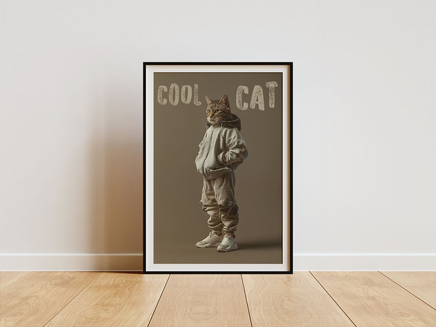 plakaty Plakat - Cool cat