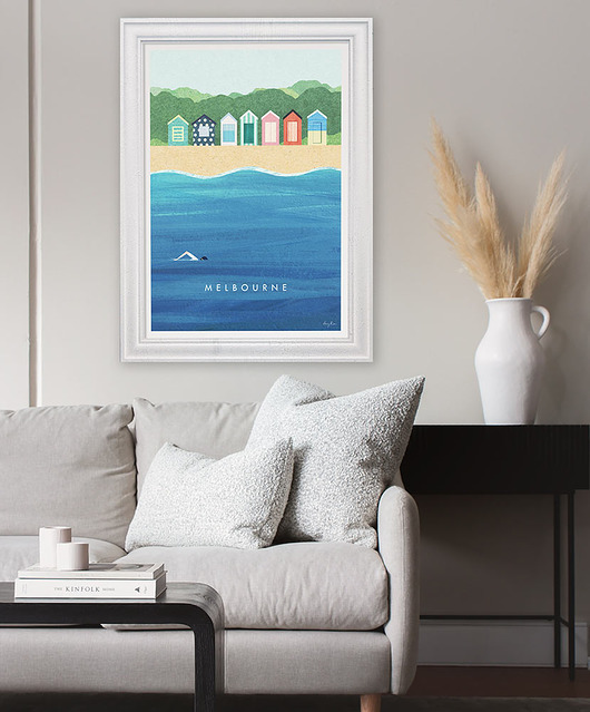 plakaty Plaża w Melbourne - plakat fine art