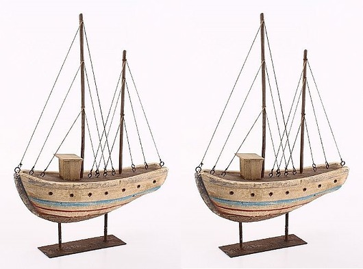 Dekoracja Ship Wood 29,5cm (D829021) Home Design