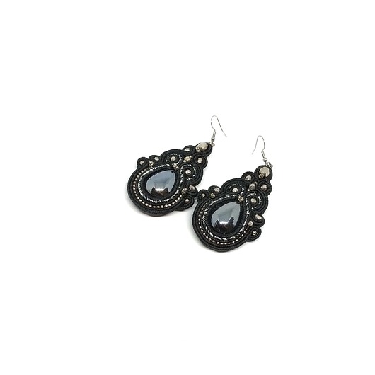 kolczyki soutache Czarne kolczyki sutasz - kolekcja Thalia