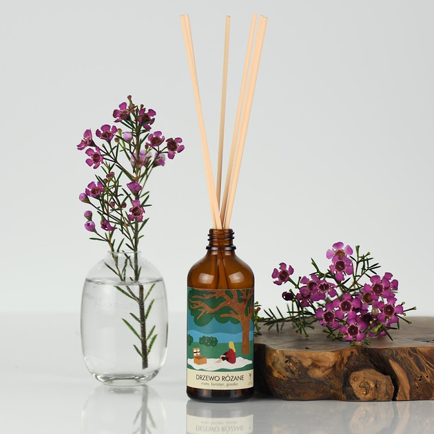 dla domu DRZEWO RÓŻANE Z MIĘTĄ - home perfume - dyfuzor zapachowy