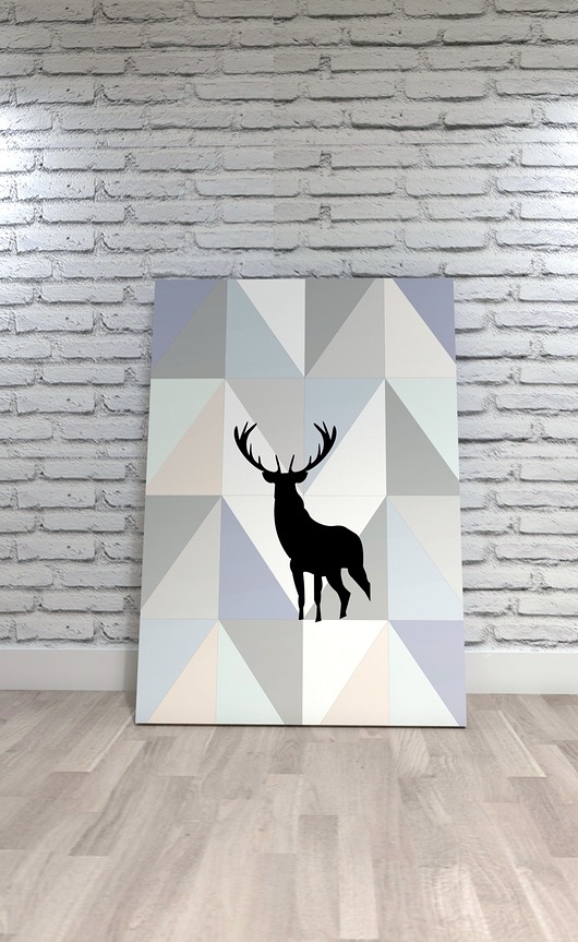 PLAKAT TRIANGLE geometry  Interior Design Olga Robak