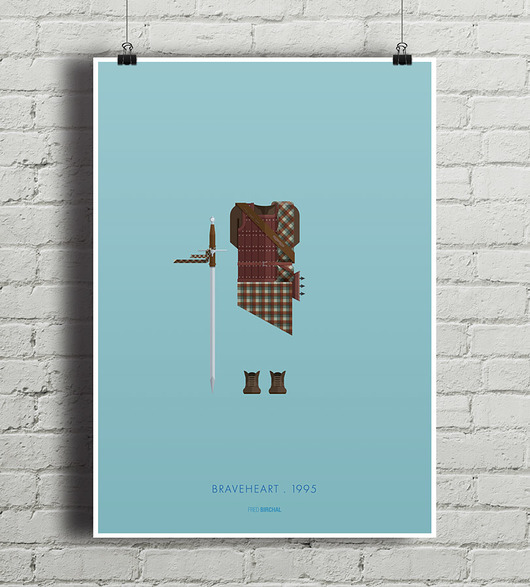 Braveheart - Waleczne Serce - plakat A2 minimalmill