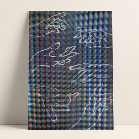 Plakat holograficzny - dłonie PADE SPACE