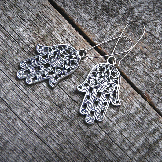 HAMSA :: kolczyki :: talizman kaktusia