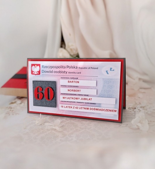 kartki scrapbooking Śmieszna kartka urodzinowa dla mężczyzny 60 lat