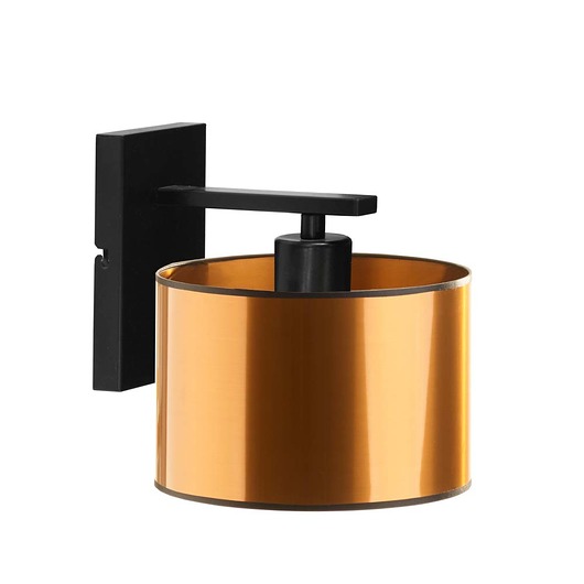 kinkiety Industrialny kinkiet na ścianę z miedzianymi elementami  SPLIT MIRROR