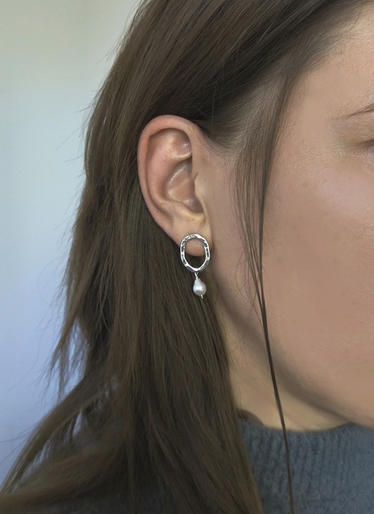 kolczyki pozłacane Kolczyki Plates Silver - srebro 925