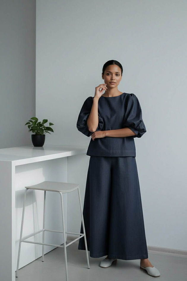 komplety damskie Komplet jeans - owy Sereny  i Ortiz