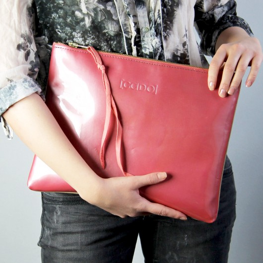 Kopertówka Torebka Handmade - Etui BEIGE PINK CADOaccessories