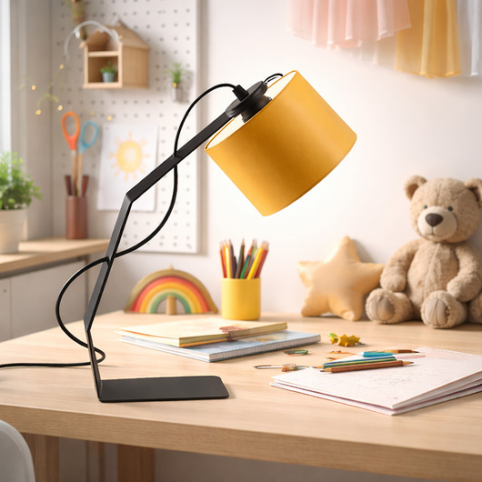 lampy do pokoju dziecka Metalowa lampa biurkowa do nauki dla dzieci HAGA KIDS