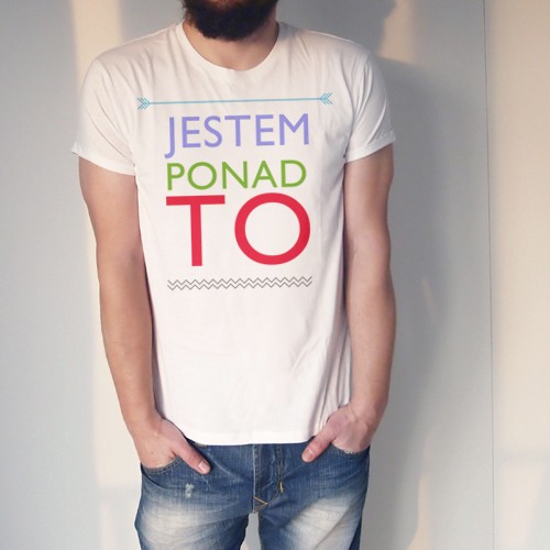 Jestem ponad to Męska Podwinięta ONE MUG A DAY