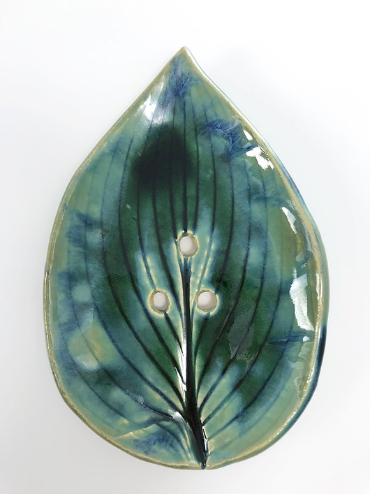Mydelniczka "Feuille turquoise" Ceramystiq